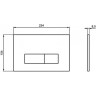 Кнопка смыва IDEAL STANDARD OLEAS M2 хром матовый R0121AA